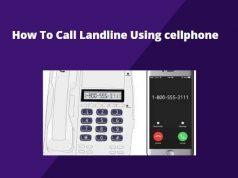 how to call landline using cellphone
