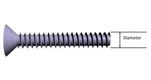 #8 screw diameter