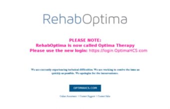 rehab optima login
