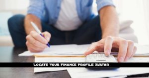 Locate Your Finance Profile Avatar.