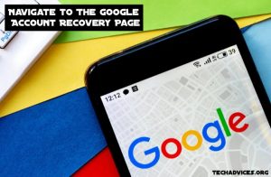 Navigate to The Google Account Recovery Page