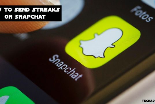 send streaks on snapchat